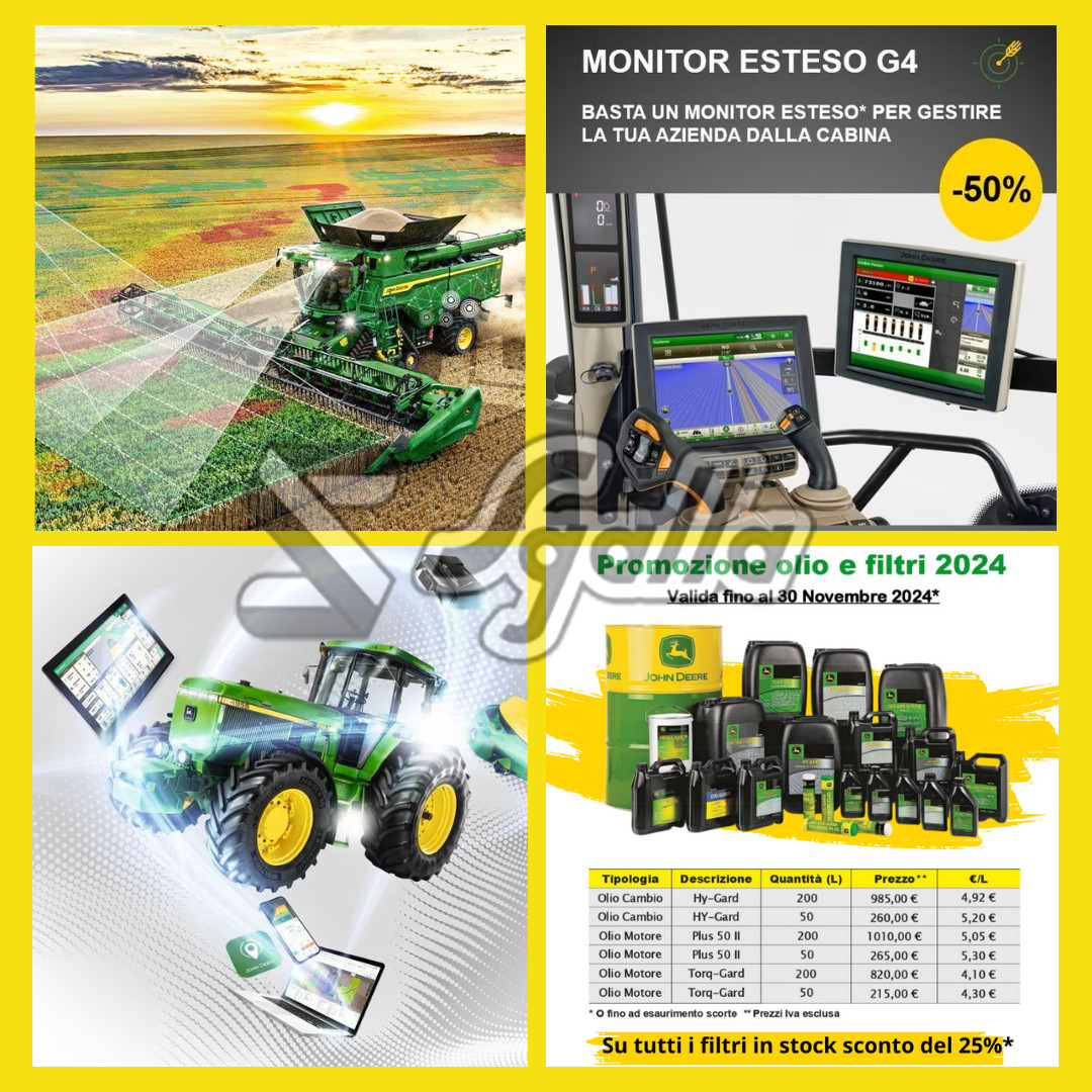 Testo con sfondo - Promozioni Sgalla John Deere