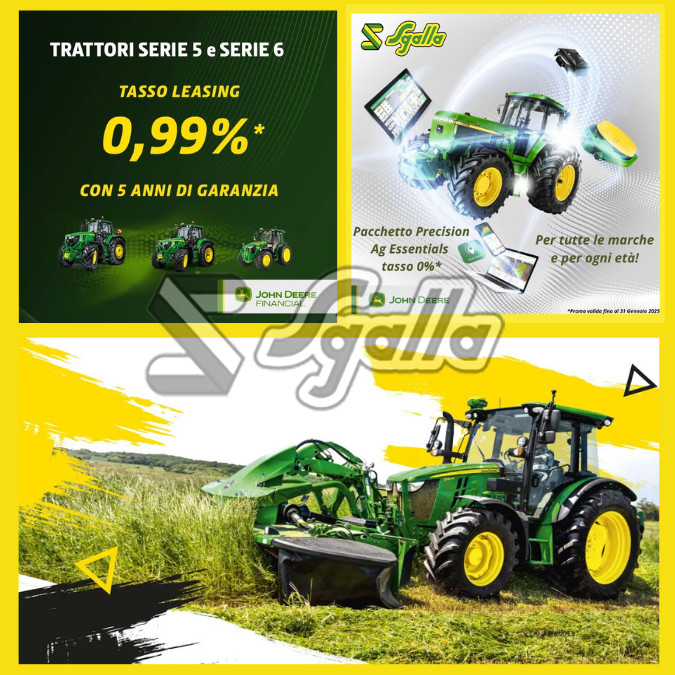 Testo con sfondo - Promozioni Sgalla John Deere