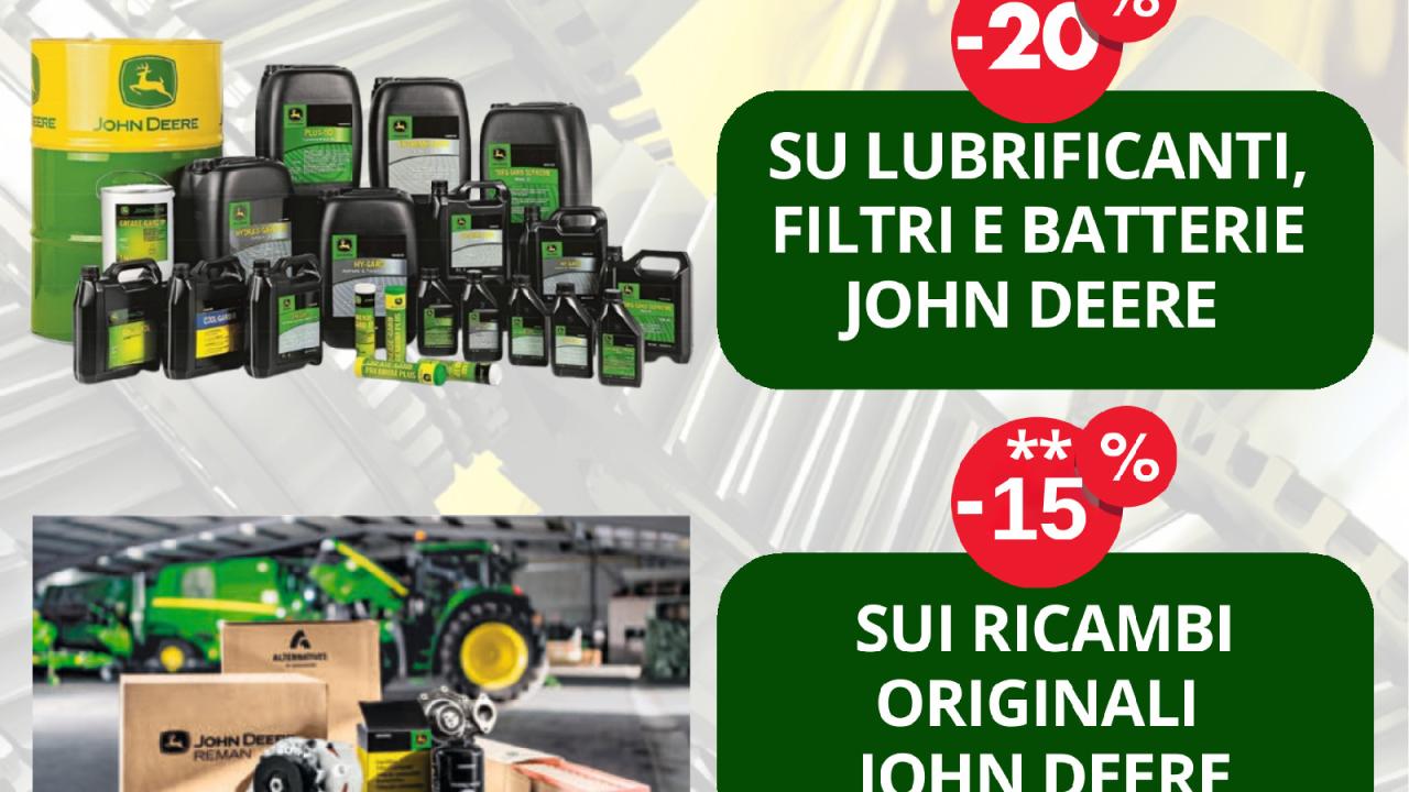 Super Promozione Ricambi Invernale John Deere: Sconti fino al 20% per il Tuo Trattore!