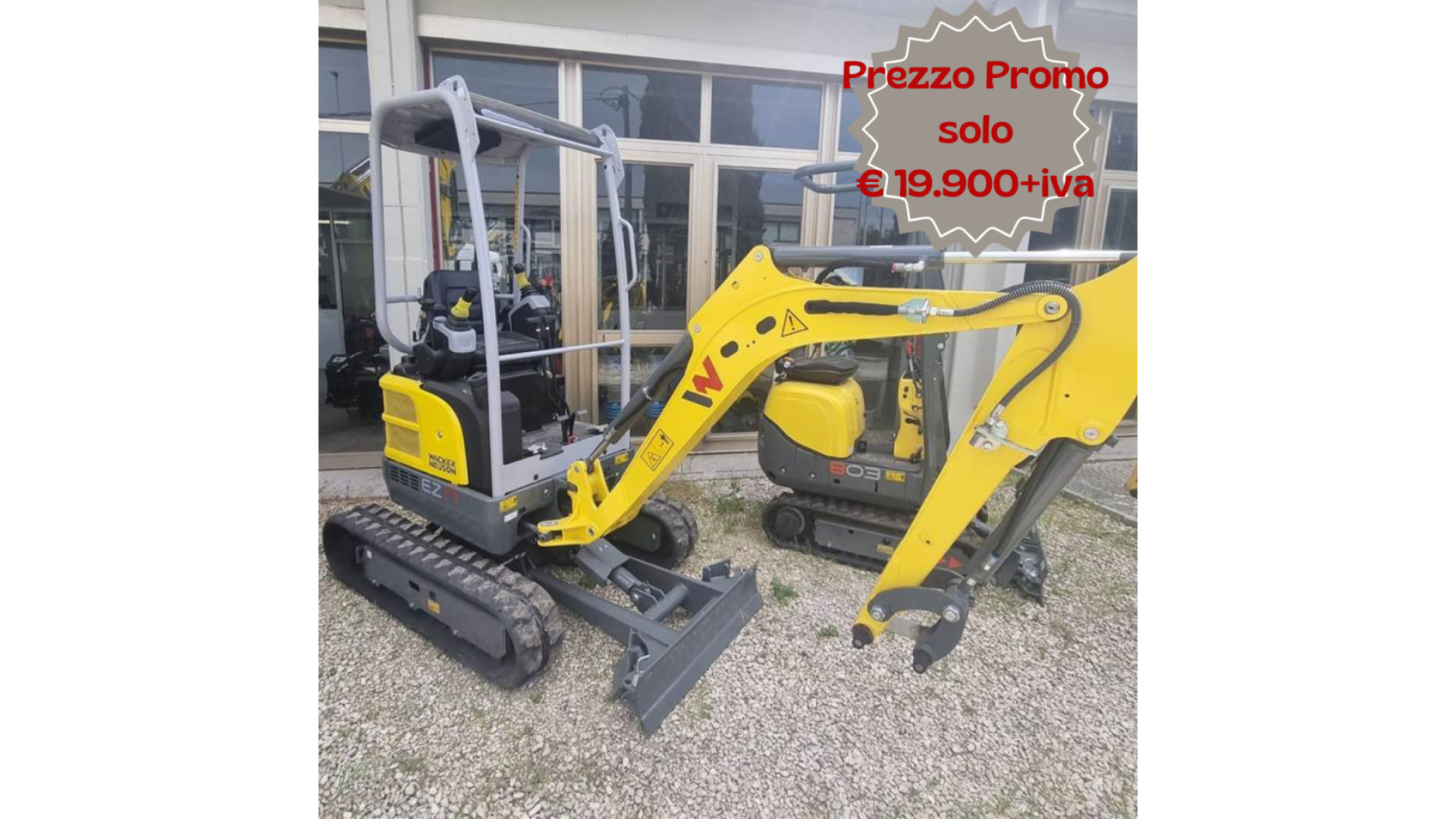 Escavatore cingolato Zero Tail EZ17