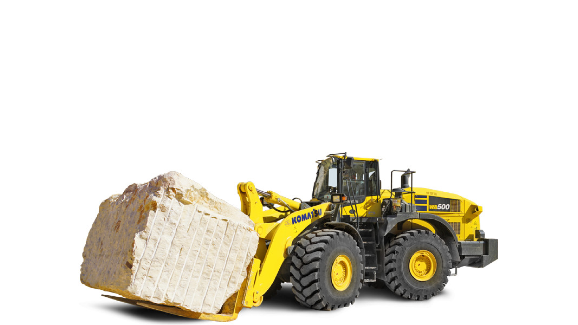 Pala Gommata KOMATSU WA500-8 Stone Handler