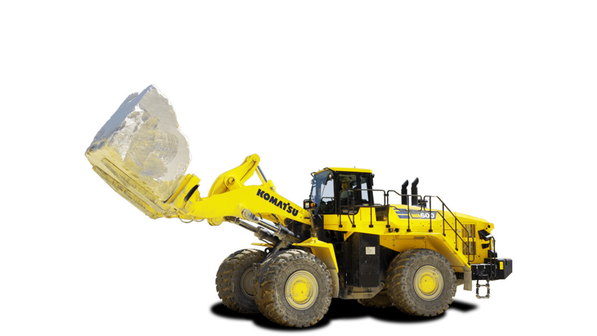 Pala Gommata KOMATSU WA600-8 Stone Handler