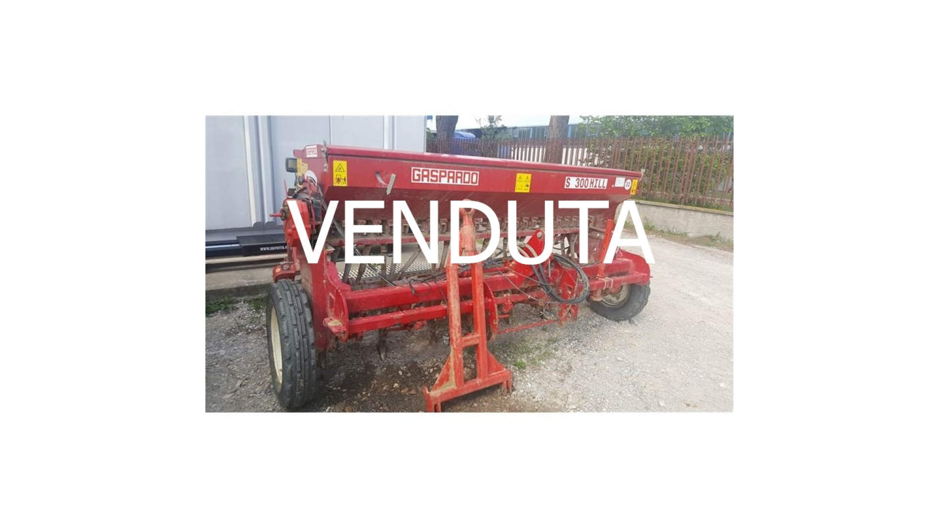 Seminatrice convenzionale in linea Gaspardo S 300 Hill usata