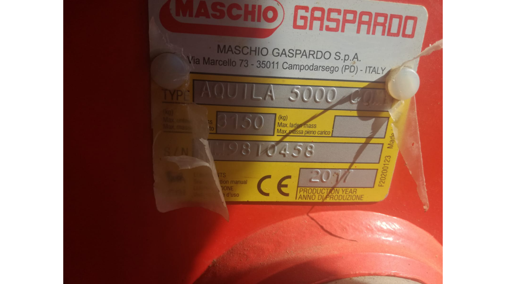 Seminatrice combinata Maschio-Gaspardo da 5 metri