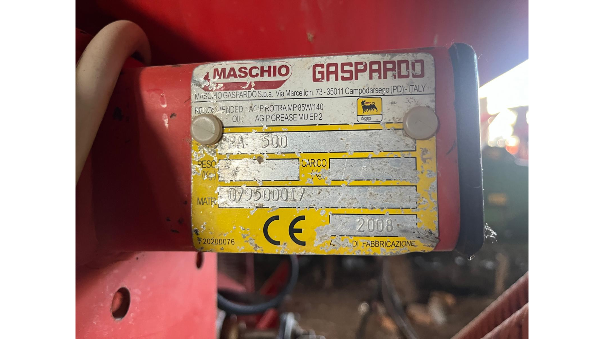 Tramoggia Gaspardo PA2 500 usata