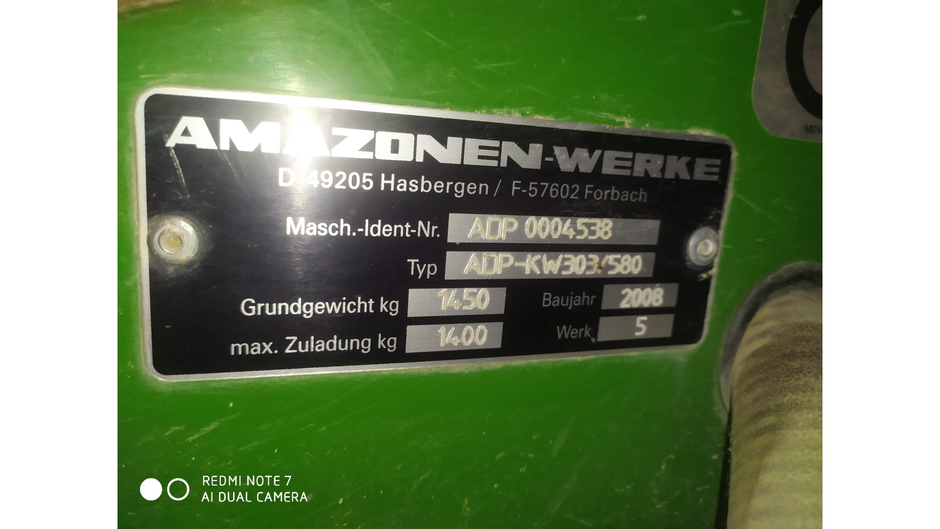 Seminatrice combinata usata Amazone ADP 303/580 + KG 3000