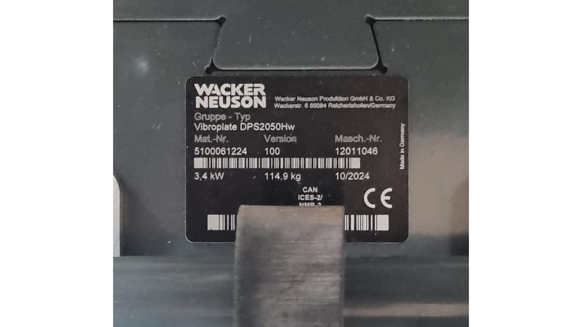 Piastra vibrante Wacker Neuson DPS 2050Hw