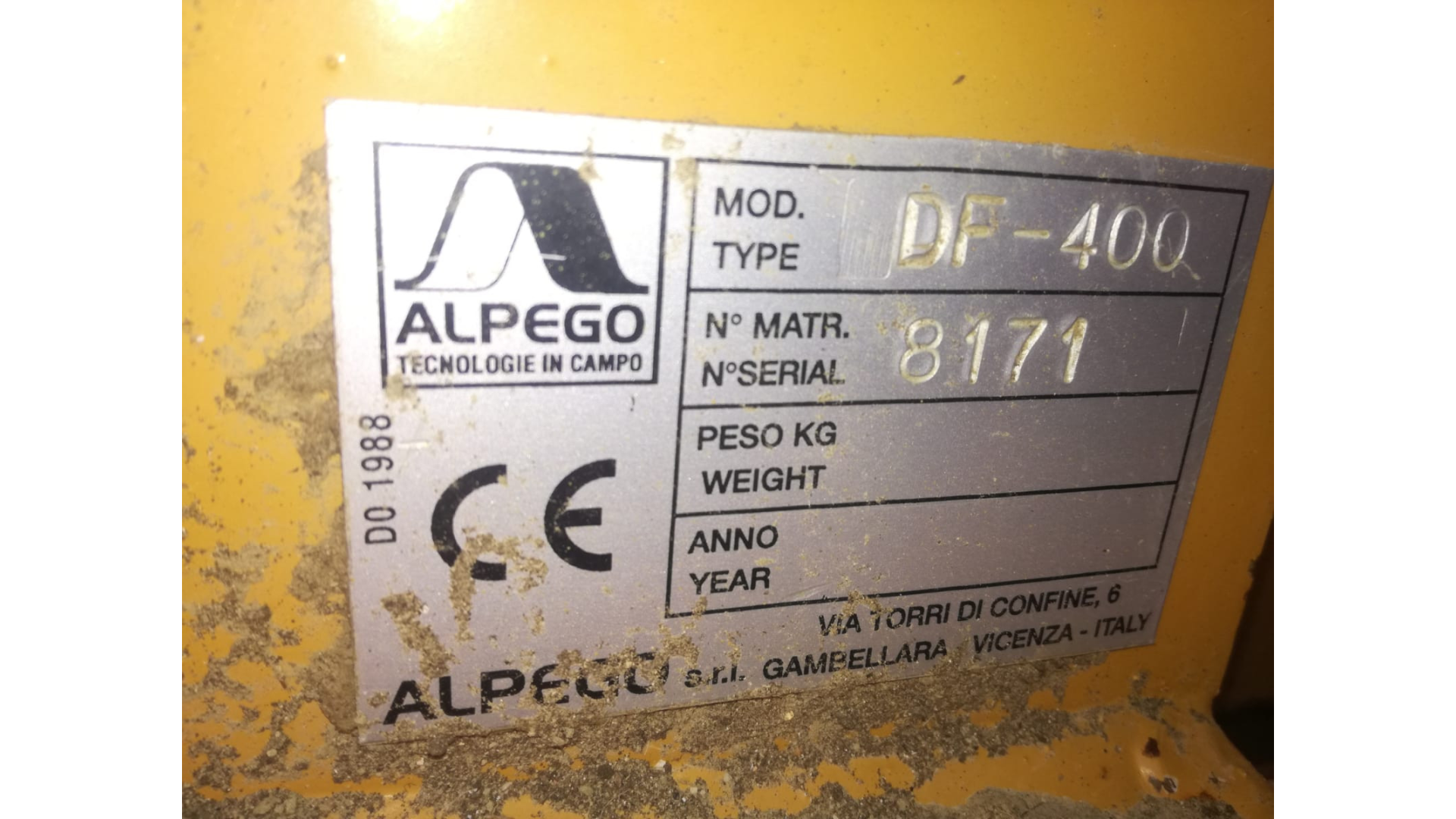 Erpice Alpego DF 400 usata