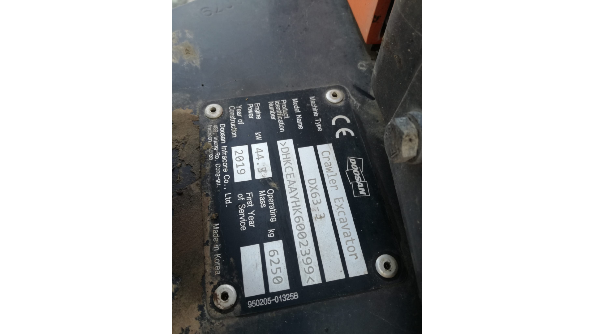 Escavatore Doosan DX63-3 usato