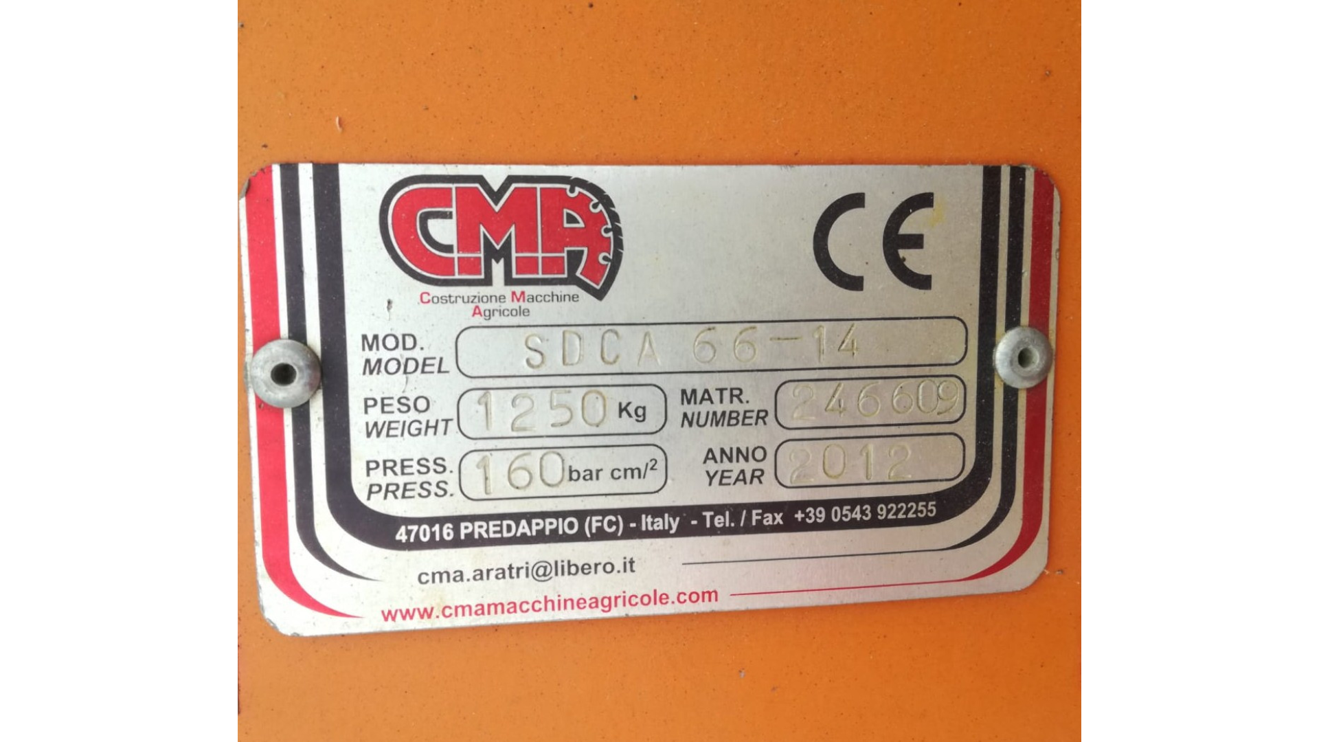 Dissodatore CMA DP 11-350 usato