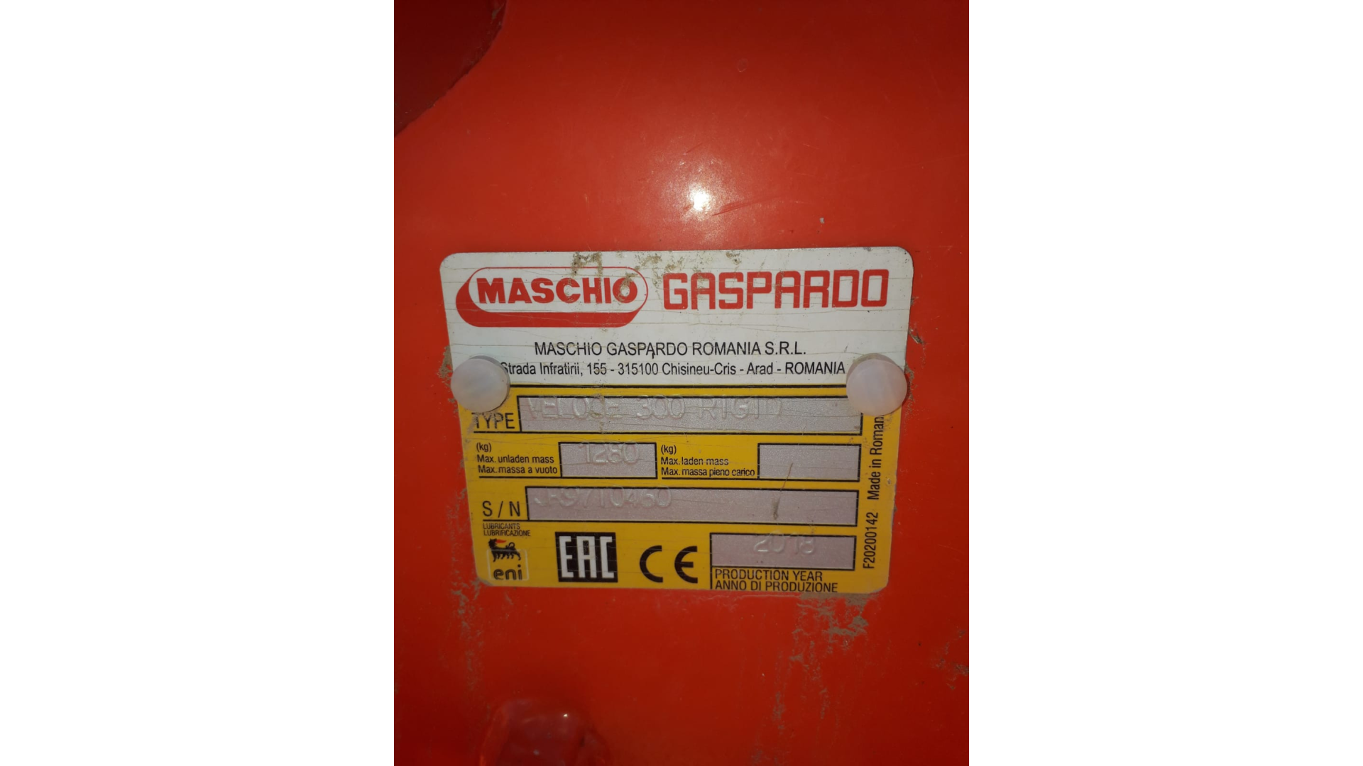 Erpice Maschio Veloce 300 usata