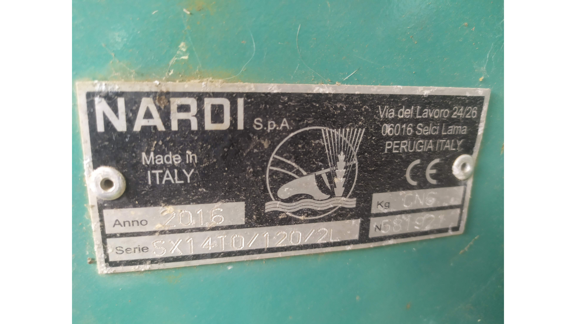 Aratro Nardi SX 14TO/120/2L Usato
