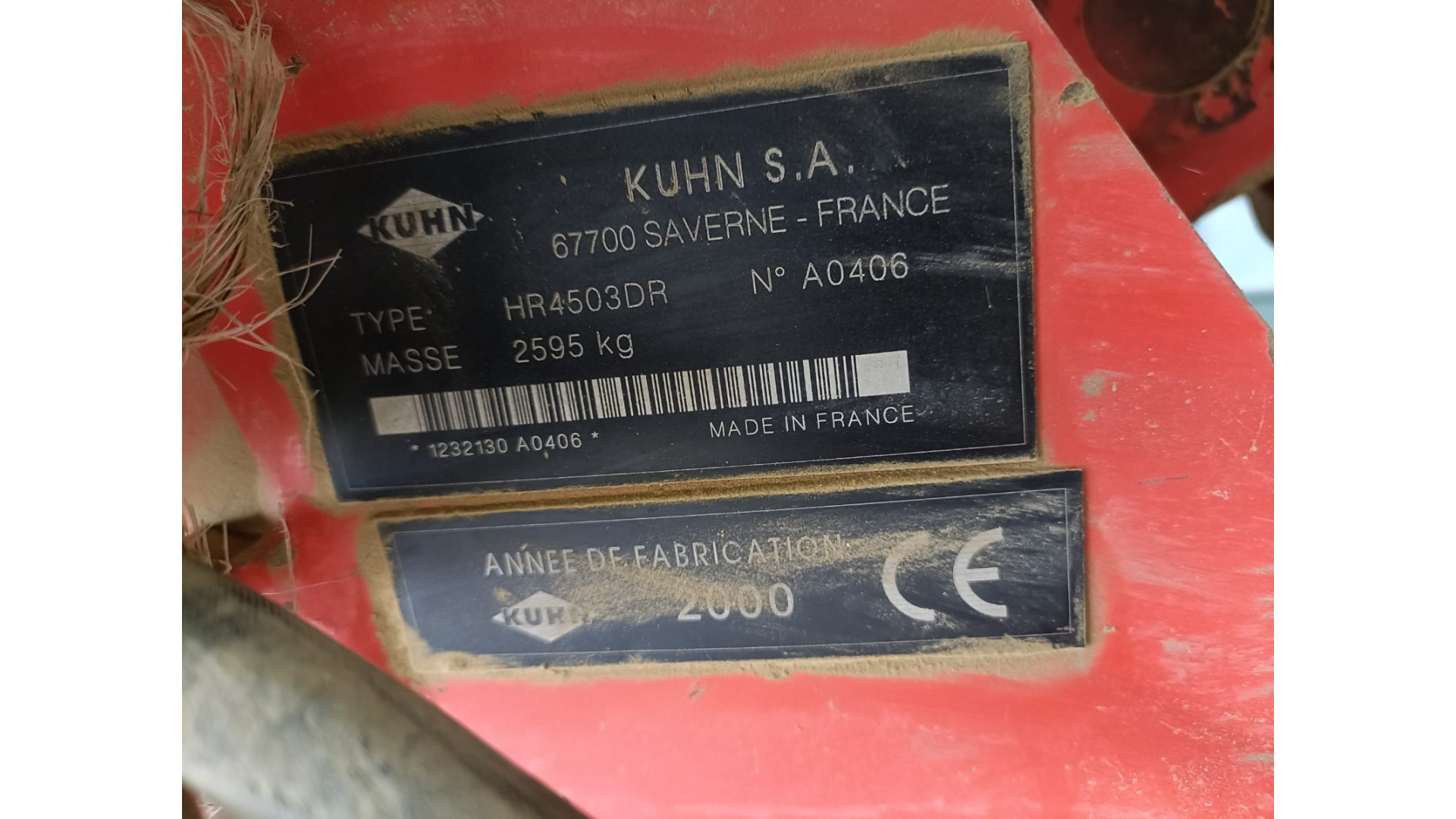 Erpice Rotante Kuhn HR 4503 DR Usato