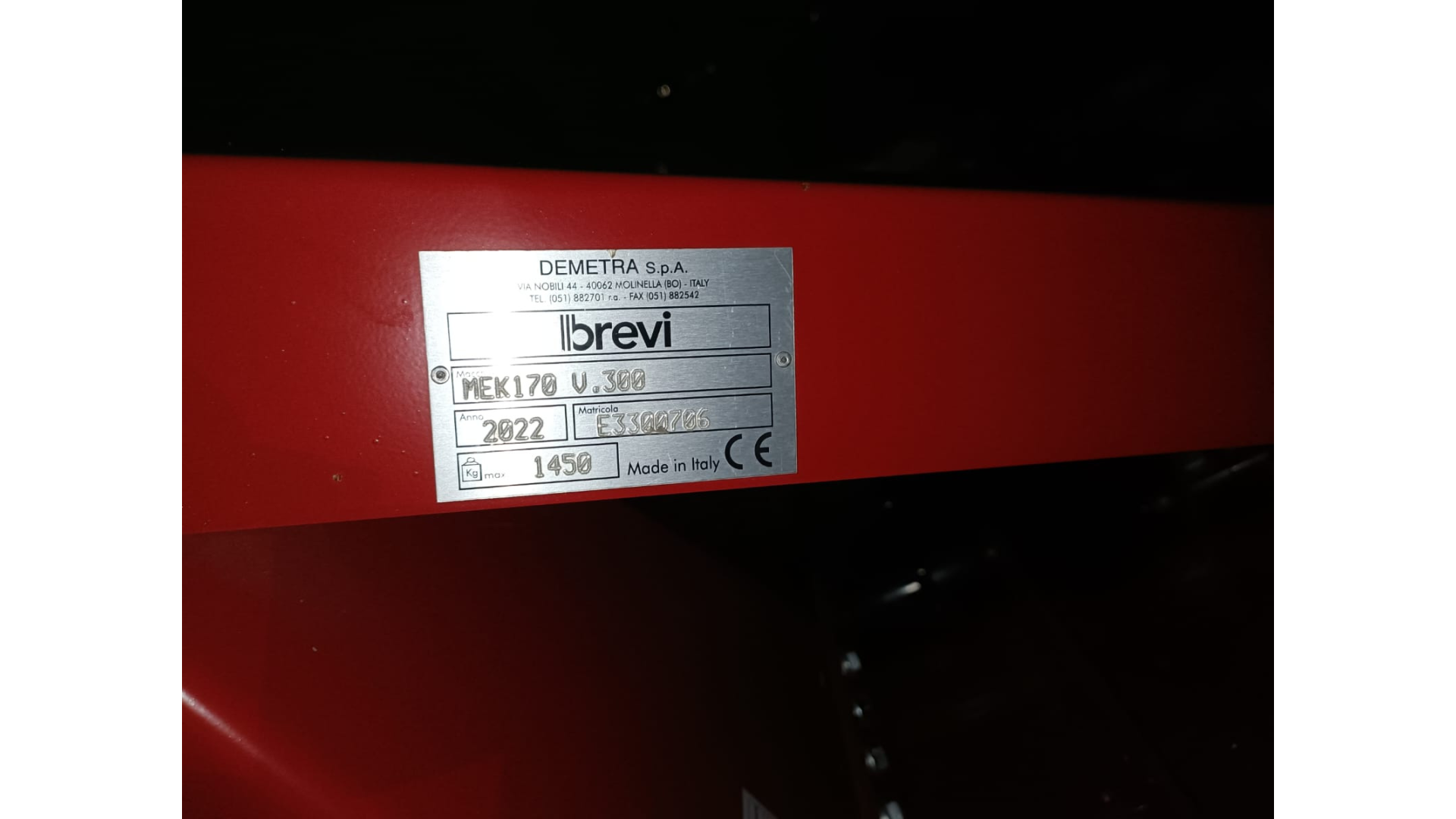 Erpice rotante  Breviglieri MEK 170 V300 Usata