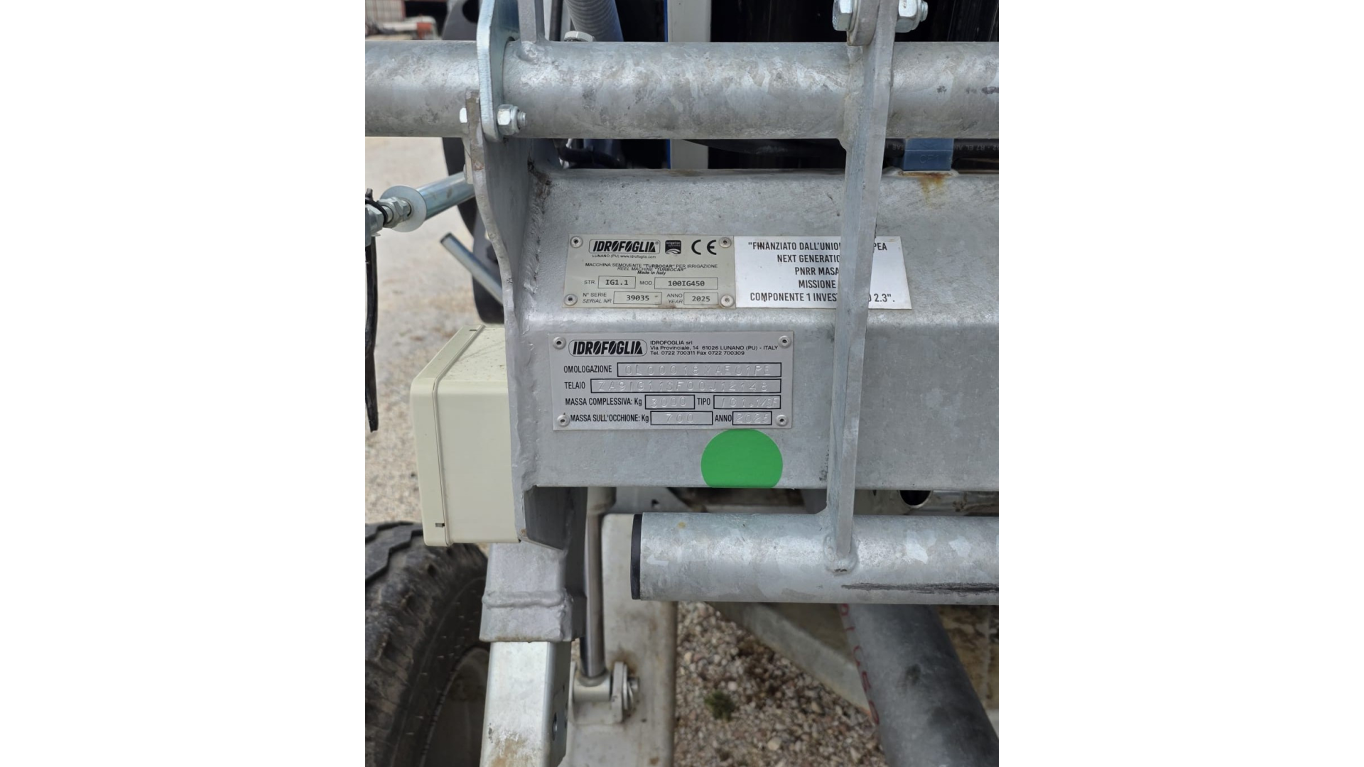 Irrigatore Idrofoglia Turbocar IG1.1 100 IG 450