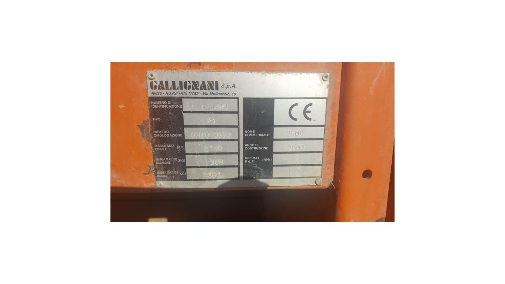 Rotopressa Gallignani 2500 L usata