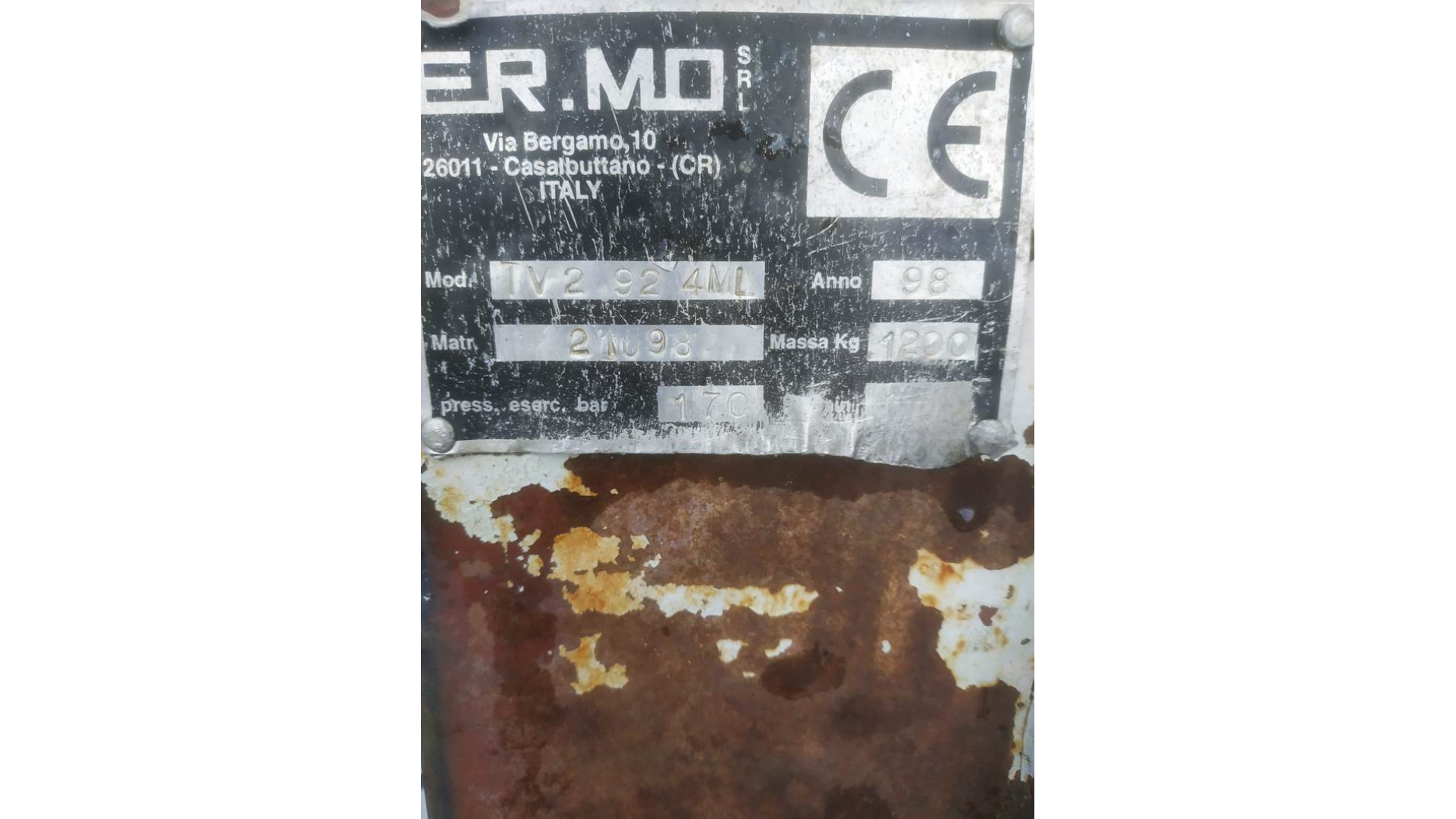 Aratro Ermo TV2 92 usato