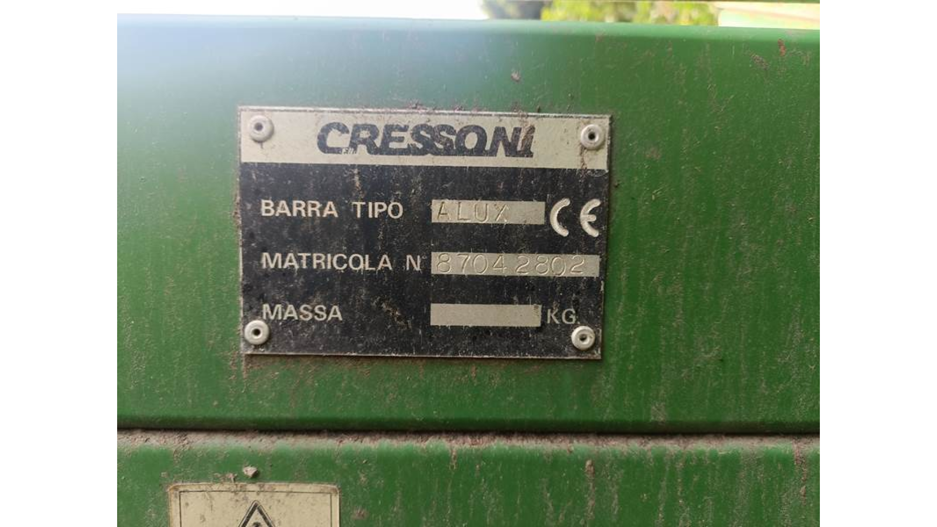 Barra Cressoni Alux usata