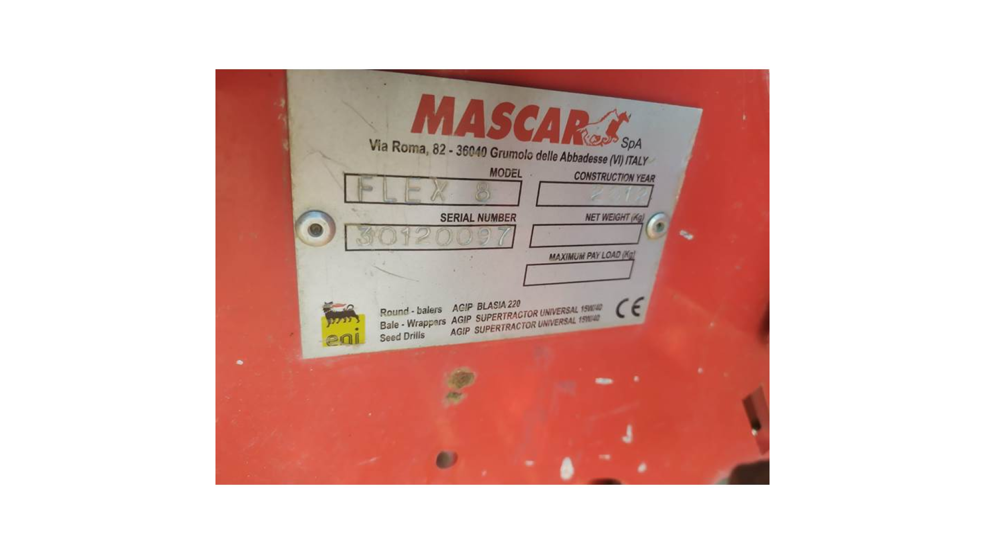 Seminatrice Mascar FLEX 8 usata