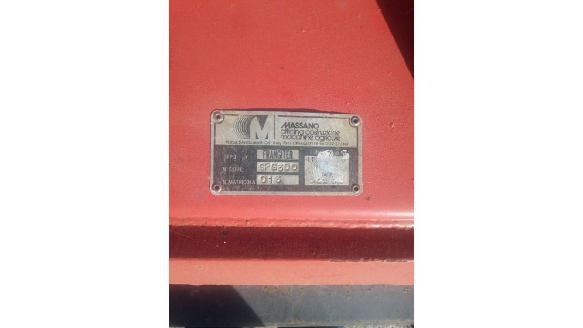 Fresa Massano Frangiter G300 usata