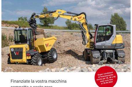 Promozione Wacker Neuson  - Finanziamento 30 mesi a Tas,so 0% sulla gamma completa!