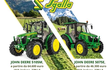 Promozione John Deere: Trattori 5075E e 5105M a Prezzo Vincente!