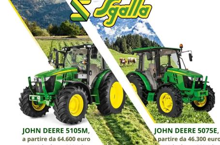 Promozione John Deere: Trattori 5075E e 5105M a Prezzo Vincente!